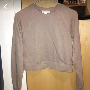 tan crop sweater